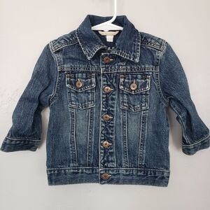 Oshkosh Genuine Kids Baby Girl 18 Month Dark Wash Denim Jean Jacket